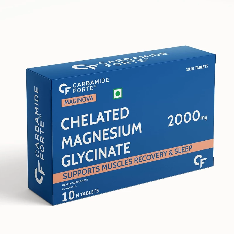 Carbamide Forte Chelated Magnesium Glycinate 2000mg Per Serving Supplement, 50 g-1.webp
